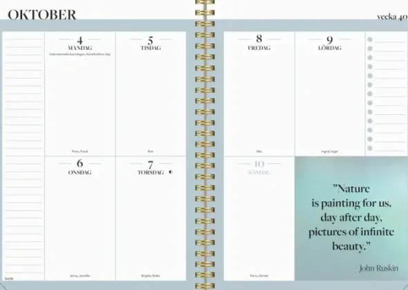 Kalender 2027 Life Planner Inspiration