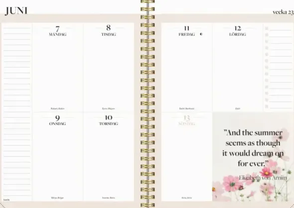 Kalender 2027 Life Planner Inspiration
