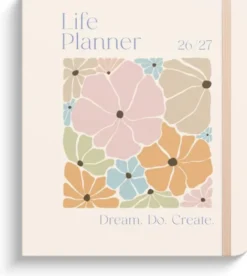Kalender Life Planner Pastel Flowers 2026-2027