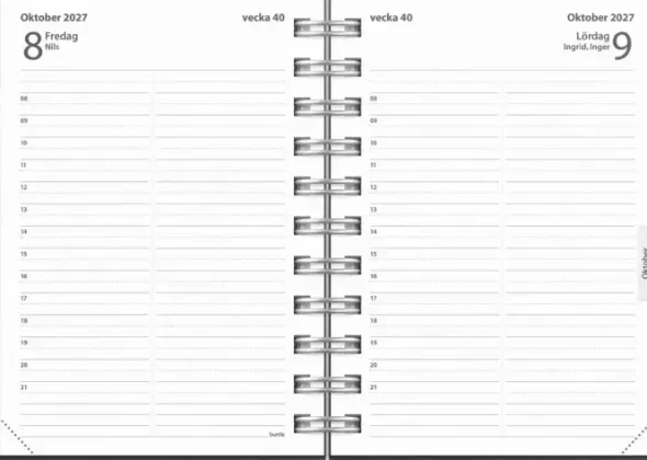 Kalender Liten Dagbok Eco Line 2027
