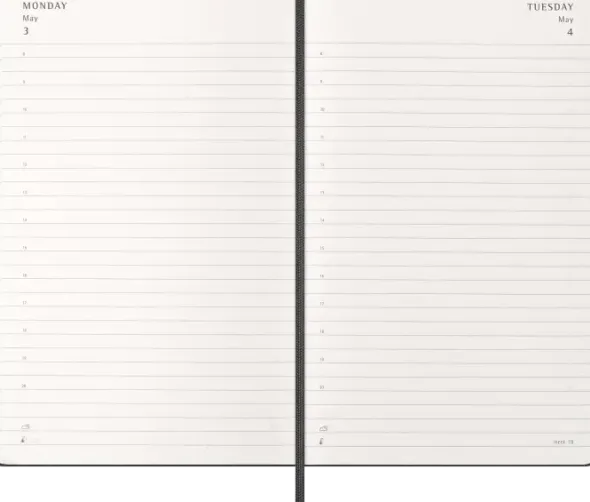 Kalender Moleskine Daily Hard Large Black 2027