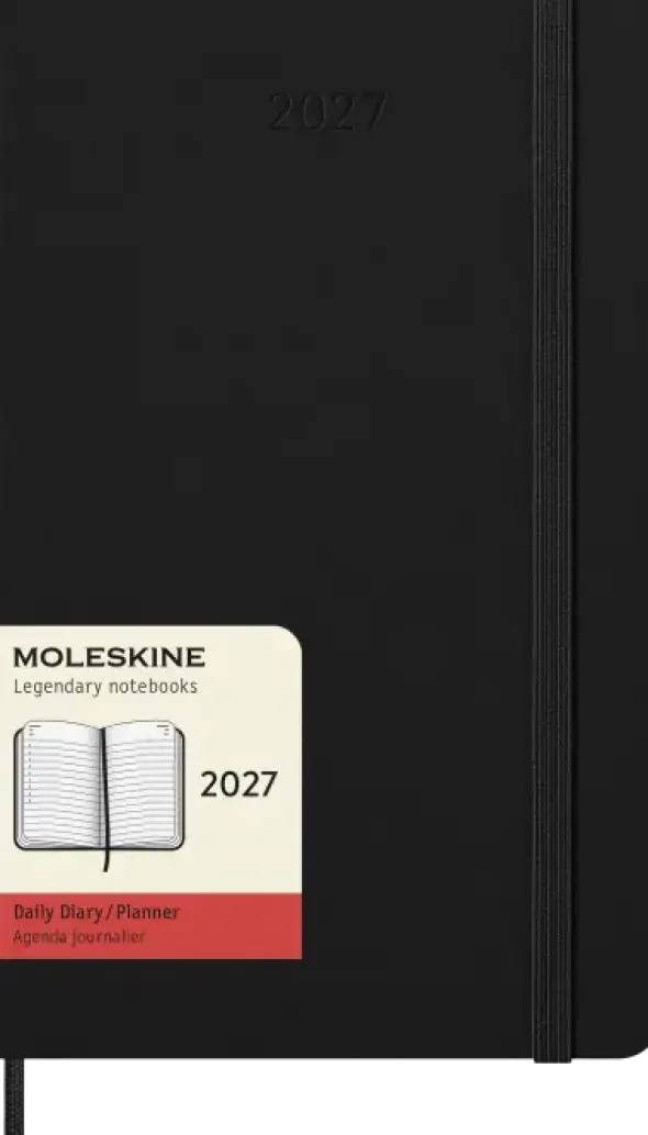 Kalender Moleskine Daily Hard Large Black 2027