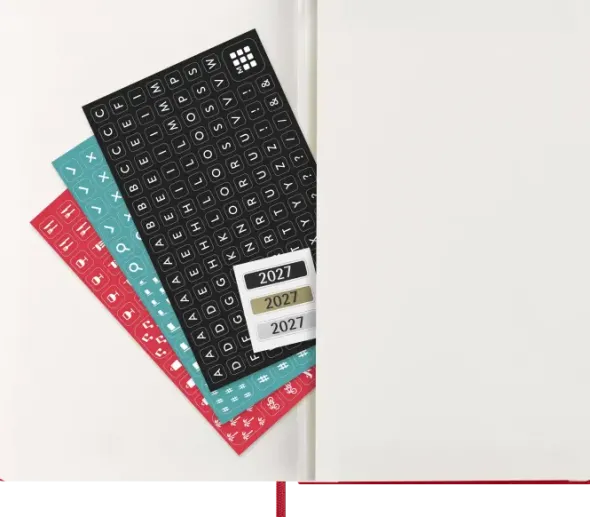 Kalender Moleskine Daily Hard Large Red 2027