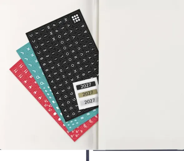 Kalender Moleskine Daily Hard Large Sapphire Blue 2027
