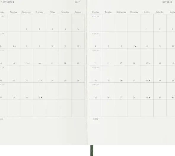 Kalender Moleskine Daily Soft Large Myrtle Green 2027