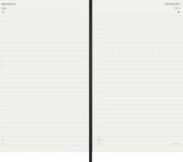 Kalender Moleskine Daily Soft Large Black 2027