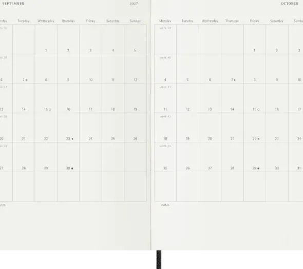 Kalender Moleskine Daily Soft Large Black 2027