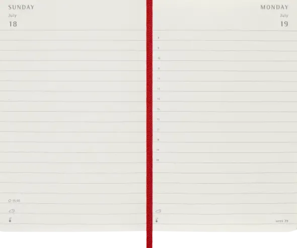 Kalender Moleskine Daily Soft Pocket Red 2027