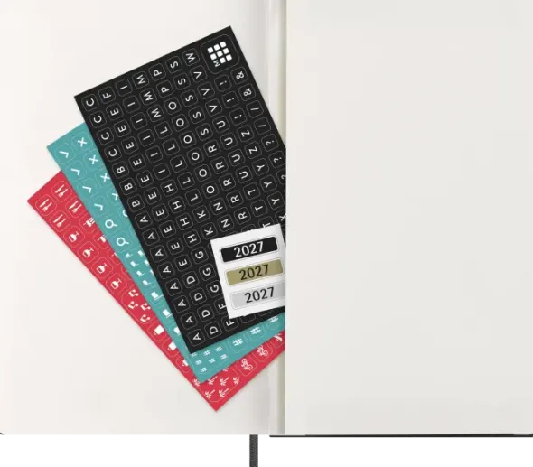 Kalender Moleskine Horizontal Weekly Black hard Large 2027