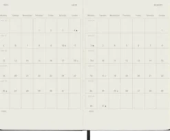 Kalender Moleskine Horizontal Weekly Black Hard pocket 2027