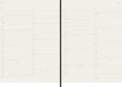Kalender Moleskine MonthNote Black Soft XL 2027