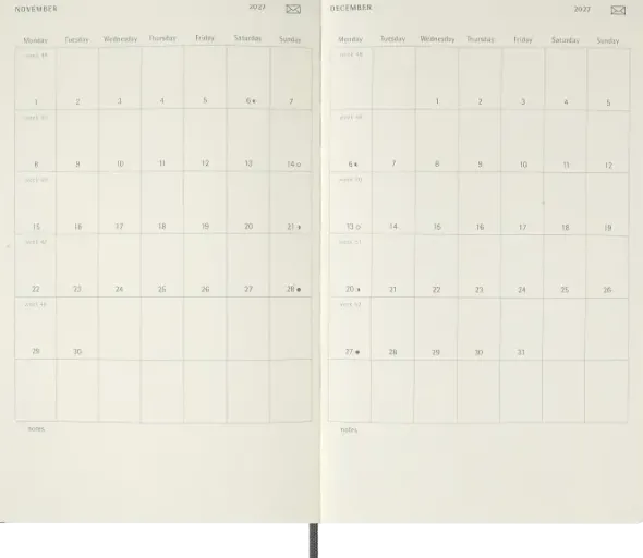 Kalender Moleskine Smart Digital Planner 12M Week Note Large Svart 2027