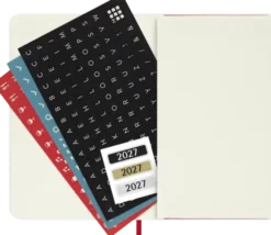Kalender Moleskine Weekly Notebook Red Soft Pocket 2027