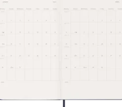 Kalender Moleskine Weekly Notebook Blue hard Large 2027