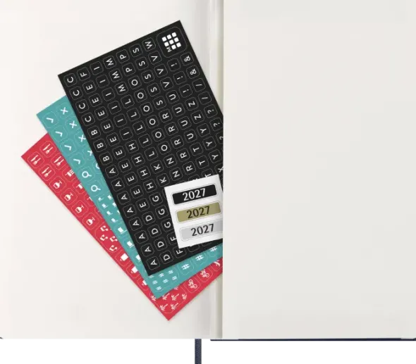 Kalender Moleskine Weekly Notebook Blue hard Large 2027