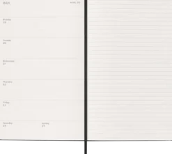 Kalender Moleskine Weekly Notebook Black hard Large 2027