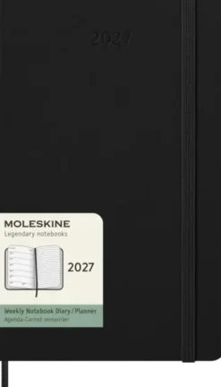 Kalender Moleskine Weekly Notebook Black hard Large 2027