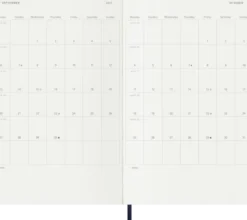 Kalender Moleskine Weekly notebook Large Blue Soft 2027