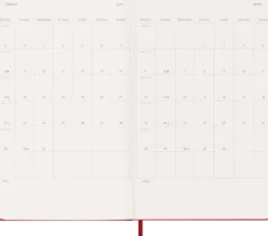 Kalender Moleskine Weekly Notebook Red hard Large 2027