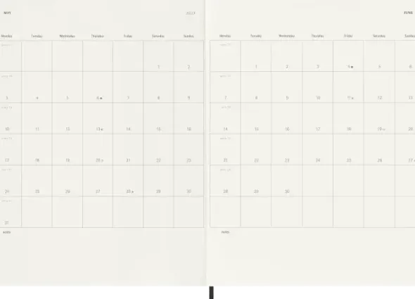 Kalender Moleskine Weekly notebook XL Soft Black 2027