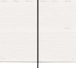 Kalender Moleskine Weekly Planner Vertical Svart hard large 2027