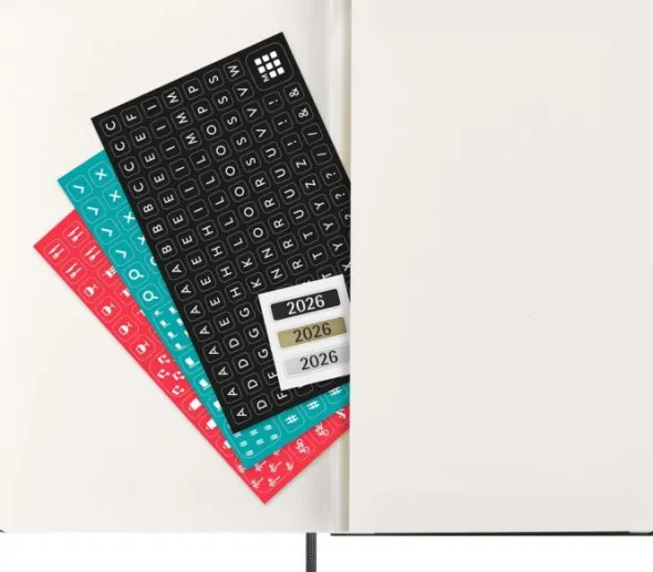 Kalender Moleskine Weekly Pro Vertical Svart hard large 2027
