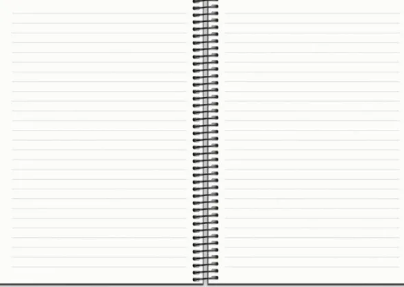 Kalender Organizer & Notes Svart 2026-2027