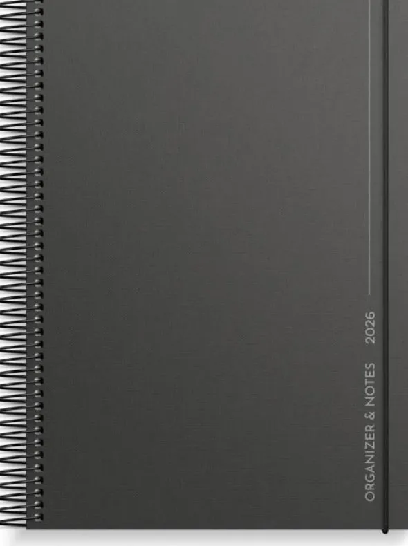 Kalender 2026 Organizer & Notes svart