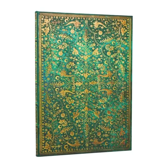Kalender Paperblanks Grande Vertical Emerald Flower 2027