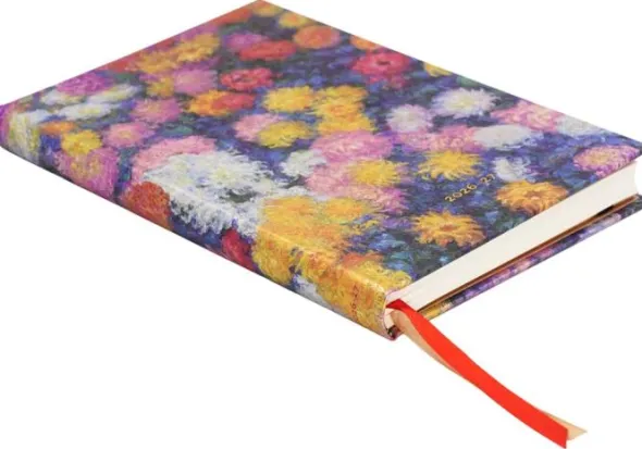 Kalender Paperblanks Midi Monet´s Chrysanthemums Horizontal 2026-2027