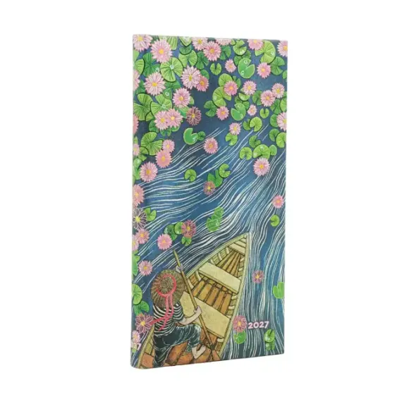 Kalender Paperblanks Slim Horizontal Lotus River 2027