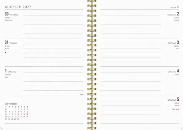 Kalender Senator A5 Story Ängsblomma 2027