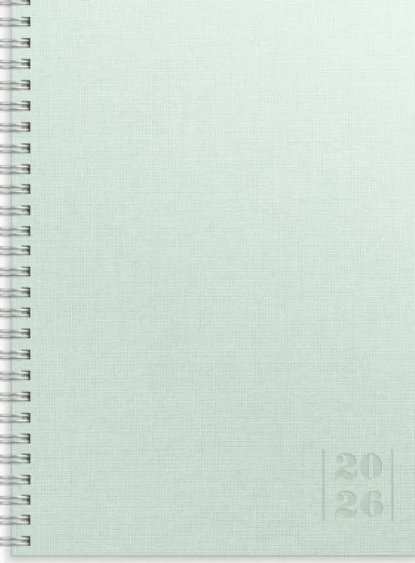 Kalender Senator A5 Textile grön 2026