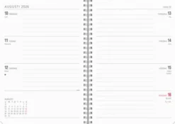 Kalender Senator A5 Textile grön 2026