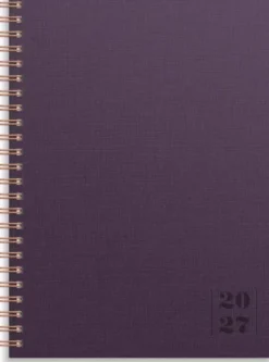 Kalender Senator A5 Textile plommon 2027