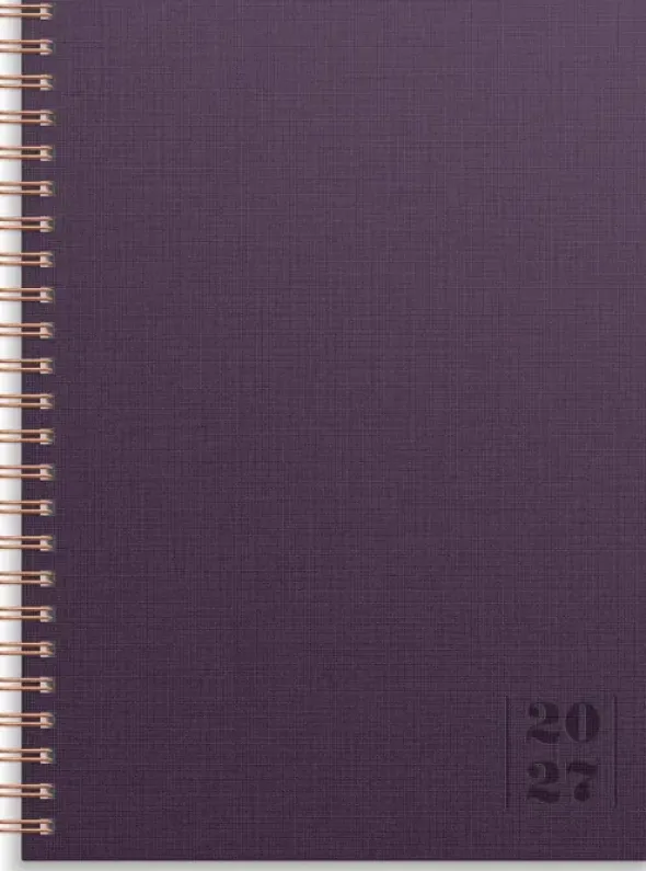 Kalender Senator A5 Textile plommon 2027