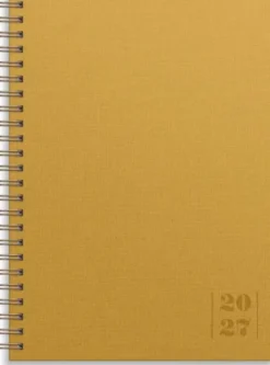 Kalender Senator A5 Textile senapsgul 2027