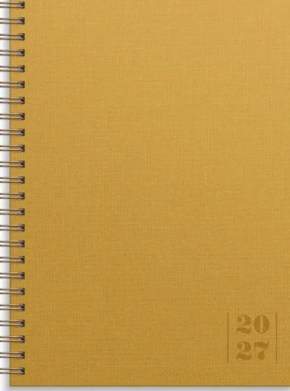 Kalender Senator A5 Textile senapsgul 2027