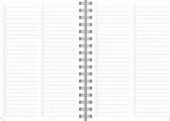 Kalender Senator A6 Textile svart 2027