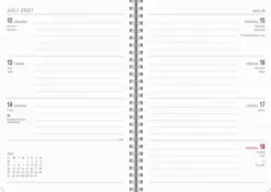 Kalender Senator A5 Textile svart 2027