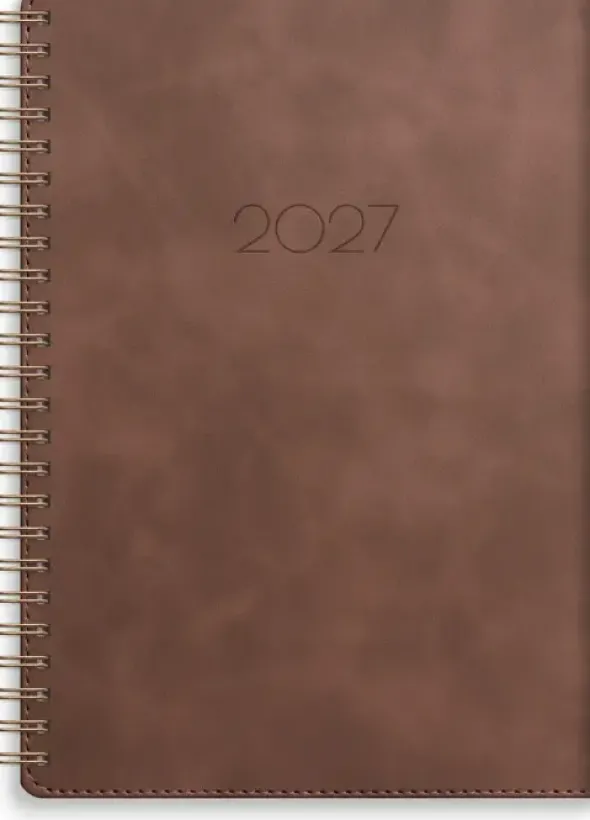 Kalender Senator A5 Twist brun 2027
