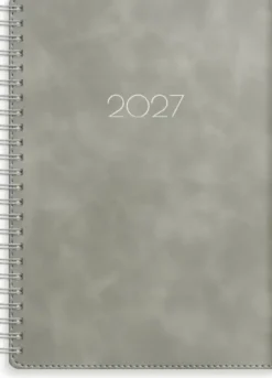 Kalender Senator A5 Twist grå 2027