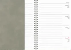 Kalender Senator A5 Twist grå 2027