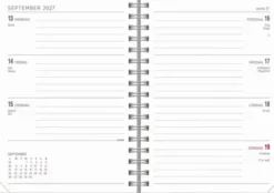 Kalender Senator A6 Twist grå 2027