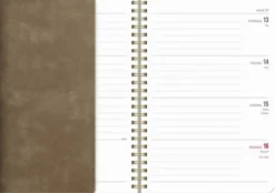 Kalender Senator A5 Twist mocca 2026-2027