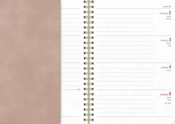 Kalender Senator A5 Twist rosa 2027