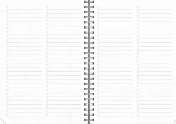Kalender Senator A5 Twist svart 2027