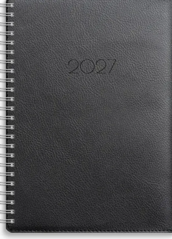Kalender Senator A5 Twist svart 2027