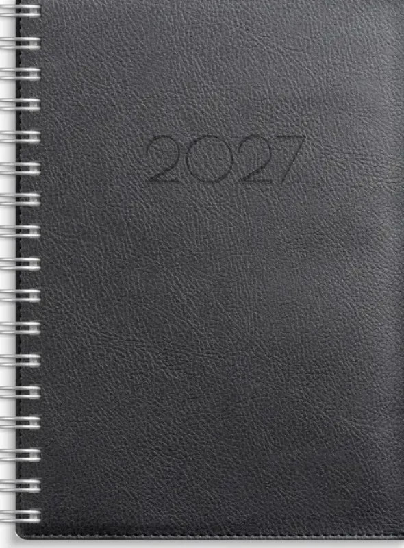 Kalender Senator A6 Twist svart 2027