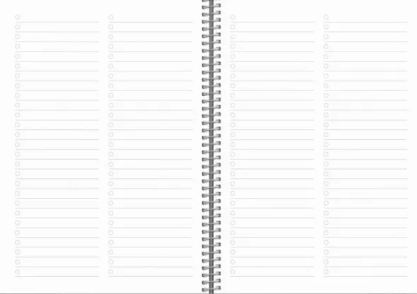 Kalender Senator A5 Twist svart 2026
